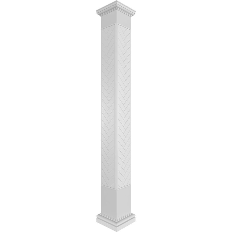 Craftsman Classic Herringbone Modern Square, H 120 po x l 11,625 po x P 11,625 po