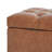 Upholstered Button Tufted Round Ottoman
