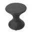 Table d'appoint d'extérieur en osier brun de 16 pouces Hourgla