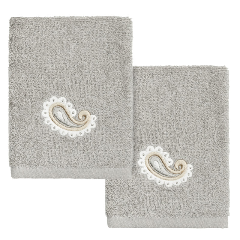  Essuie-mains 100% coton turc, Gris clair