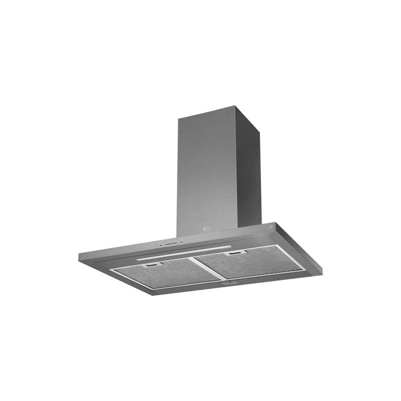36" 600 CFM Ducted Wall Mount Range Hood with Nightlight, Wi-Fi, Remote Control Included, Black, 30"