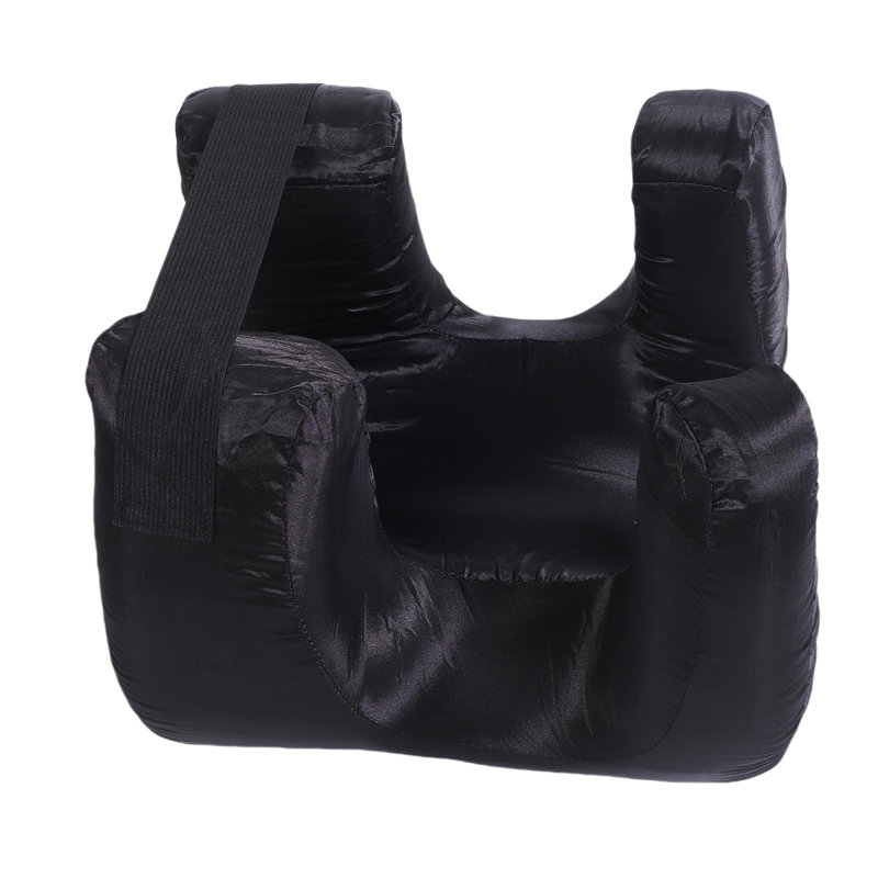 Face Pillow Silk Fabric Slow Rebound Memory Foam Sleeping for Back Deep Black