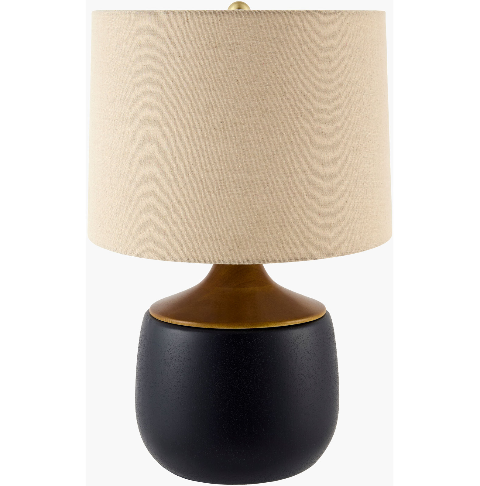 Ceramic Table Lamp, Navy, Beige