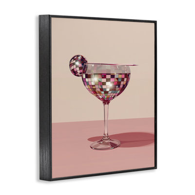 Giclée encadrée «Rosy Hued Disco Drink», conception par Arlington Prints