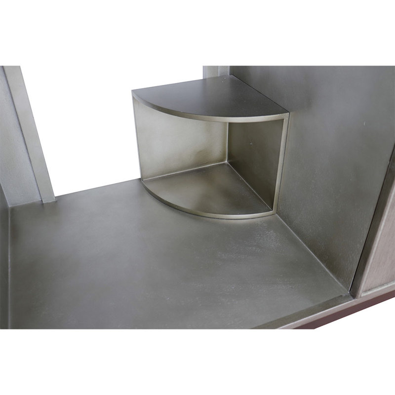 37'' Single Bathroom Vanity with Stone Top, White Quartz
