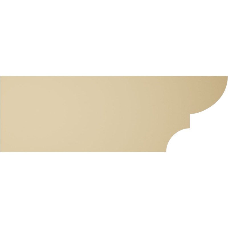 Ridgewood Signature Urethane Rafter Tail, Primed Tan, 8" H x 24" W x 3" D