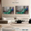 «Elegant Blue Peacock» sur toile-1363455292