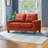 Causeuse modulaire Worthen en similicuir-473084031