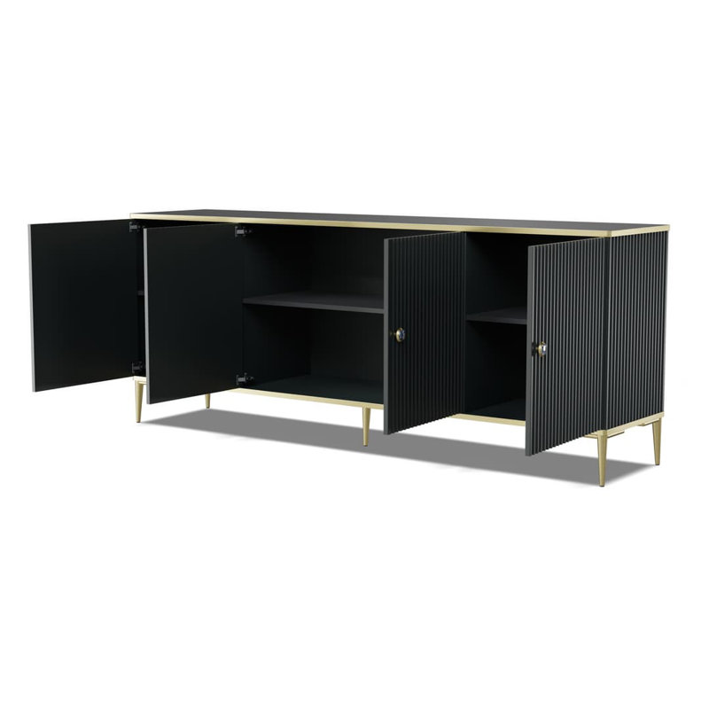 Loughborough 182cm Sideboard, Black
