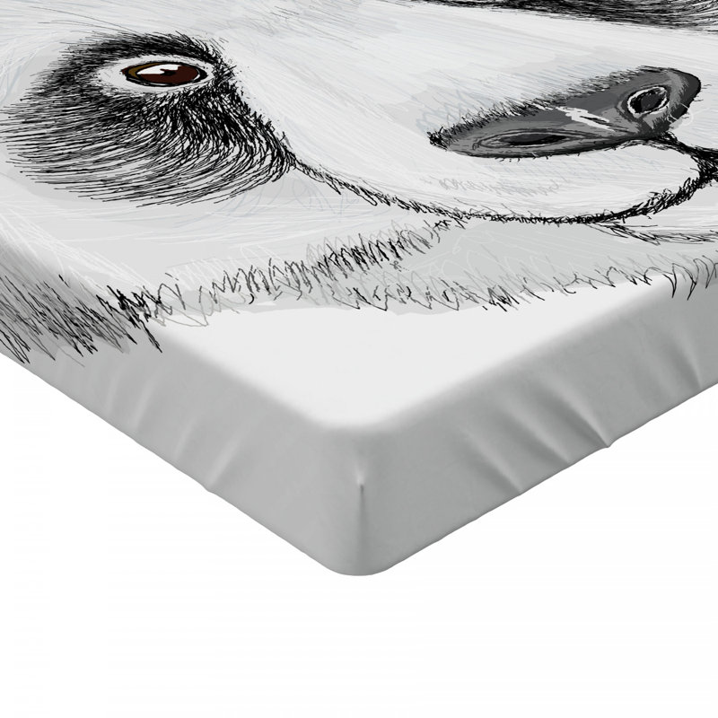 Ambesonne Microfiber Fitted Sheet
