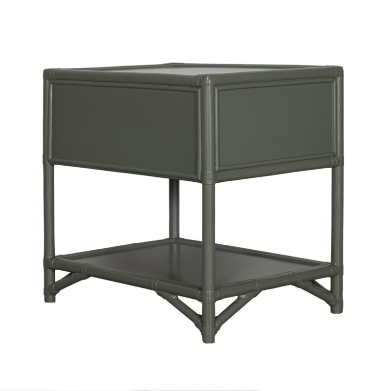 Juno One-Drawer Nightstand, Evergreen