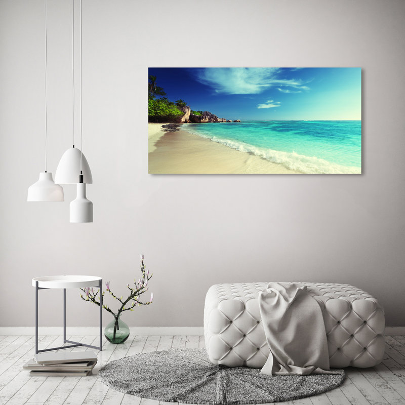 Seychelles Beach - Wrapped Canvas Print