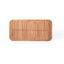 Ensemble de conversation 5 pièces d'extérieur moderne en bois d'acacia côtier avec panneaux en osier tissé et coussins de siège profond-123819338
