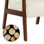 Chaise d'appoint rembourrée avec pieds en bois massif Modern-106296571