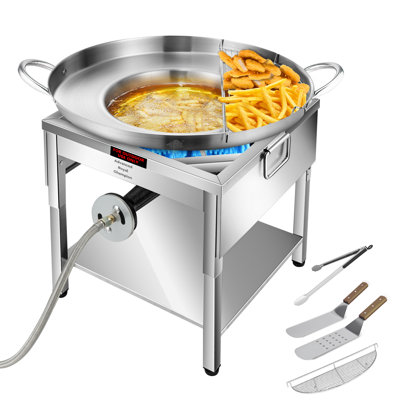 Ensemble de cuisinière concave Comal & Discada de 23 po avec poêle à propane 200 000 Btu Arc