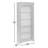 Juiliana Arched Solid and Manufactured Wood Bunching Bookcase with LED Lighting