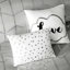 Housse de couette très grand / très grand avec détails géométriques métalliques gris et argent-118754001-118754000