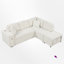 Canapé modulaire rembourré 4 pièces avec repose-pieds-102402905