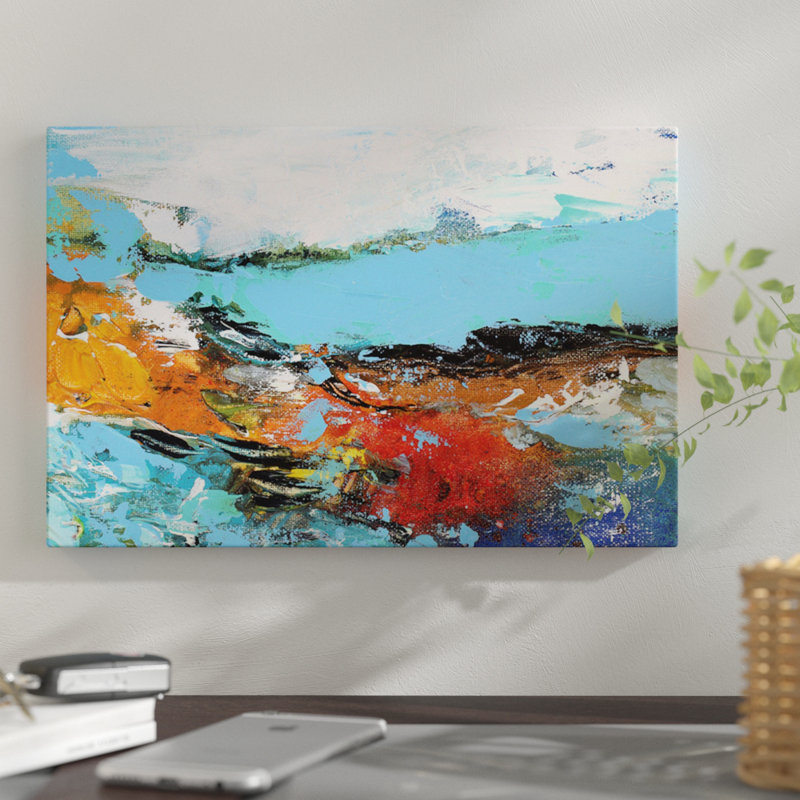 « lakeview », reproduction sur toile, H 8 po x l 12 po x P 0,75 po, Pas de tapis, Toile tendue