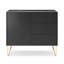 Cowlic 97cm W 3 - Drawer Chest of Drawers