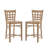Arzella Fully Assembled Commercial Grade Natural Solid Beech Wood Counter Stool (Set of 2)-1323432732