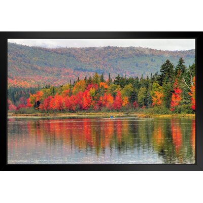 Loon Peak® New Hampshire Kayaking Landscape Photo Art Print Black Wood ...