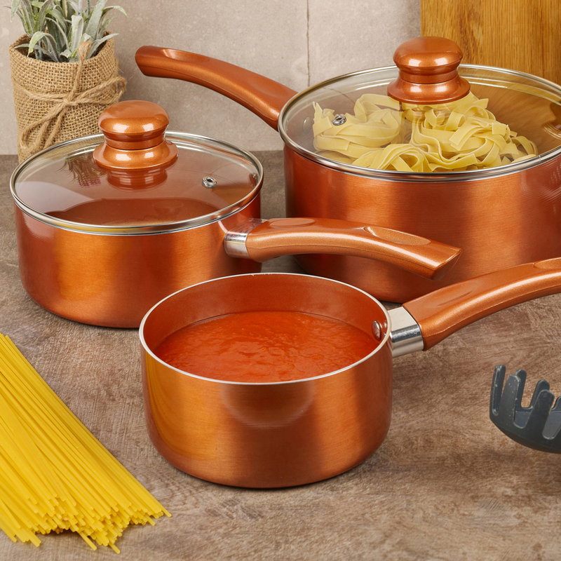 Kusan 5 - Piece Non-Stick Aluminum Cookware Set