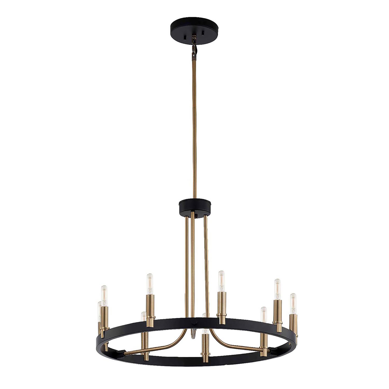 9 - Light Metal Dimmable Chandelier