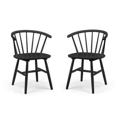 Amelda 46 cm H Solid Wood Spindle Back Side Chair