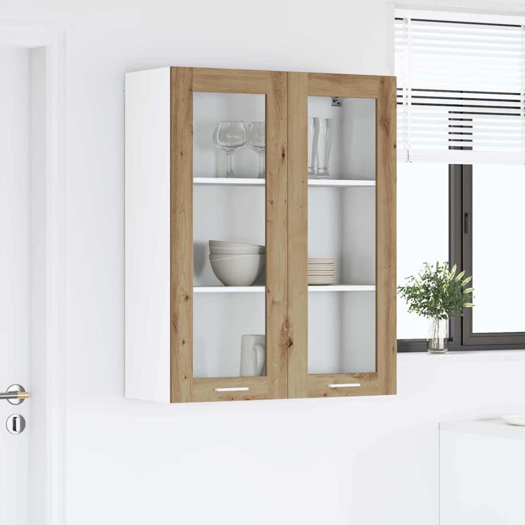 vidaXL Hanging Cabinet Artisan Oak 80 x 31 x 100 cm Engineered Wood - Image 2