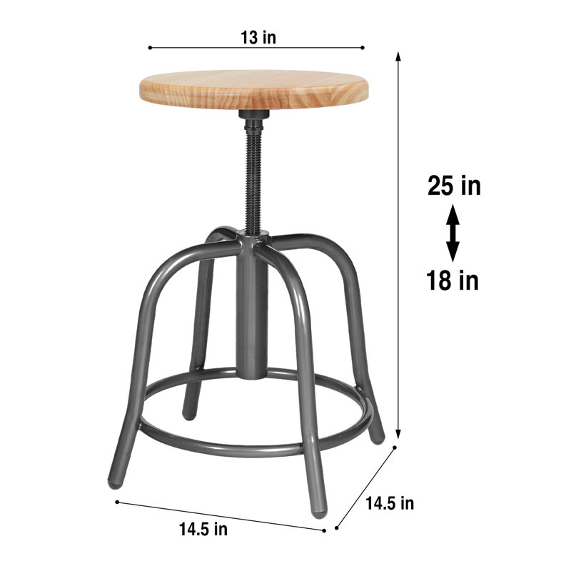 Tabouret Vince, Gris