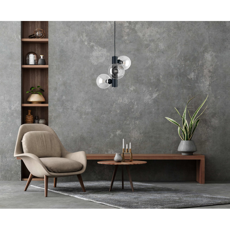 Anttwan 3 - Light Chandelier, Clear