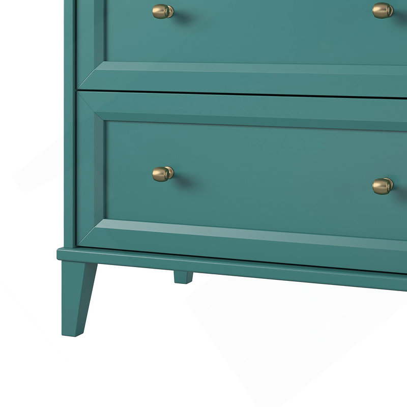 Commode 6 tiroirs avec pieds en bois massif