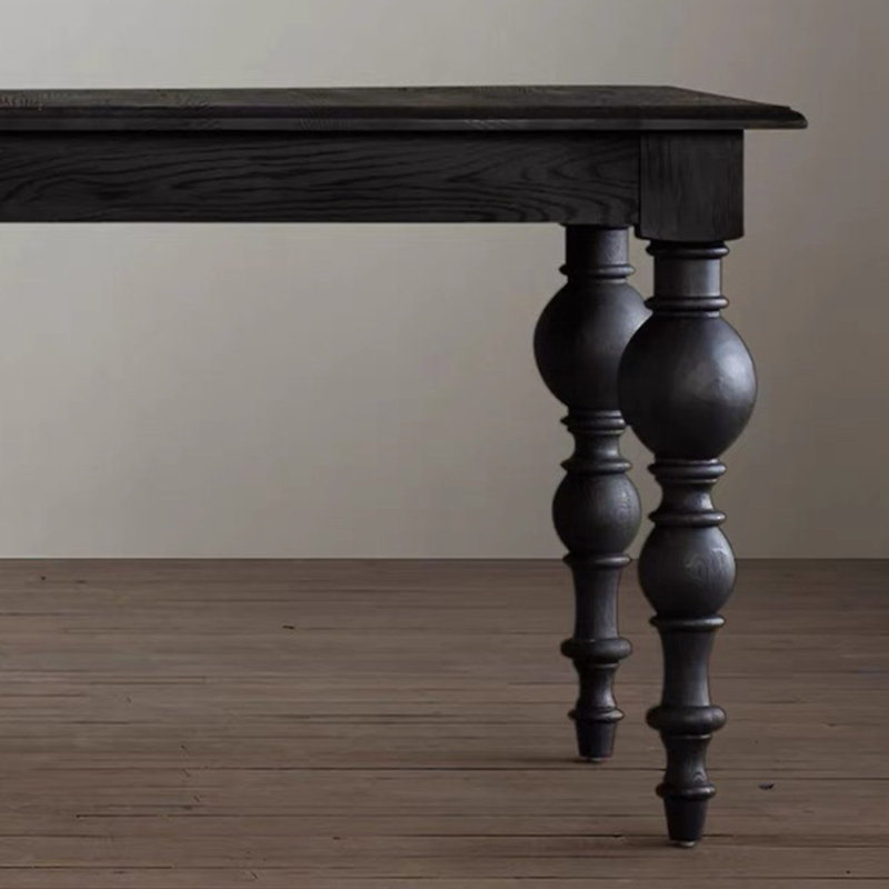 Tamijo Ash Solid Wood Dining Table, 27.55" W x 55.11" L