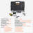 121-Piece Mechanics Tool Set 1/4" 3/8" 1/2" Drive Sockets SAE and Metric