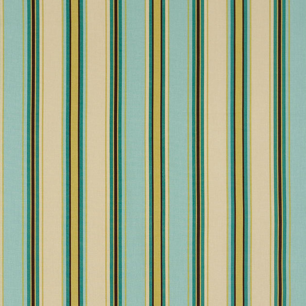 Brunswick Tropical Cotton Stripe Fabric by the Yard
