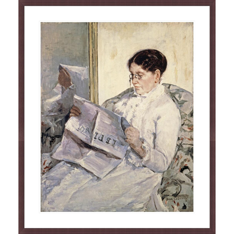 «Le Figaro» par Mary Cassatt, H 39,8 po x l 33,5 po