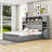 Wood Platform Bed with Built-in Outlets and Ample Storage-1507561964-1507561952