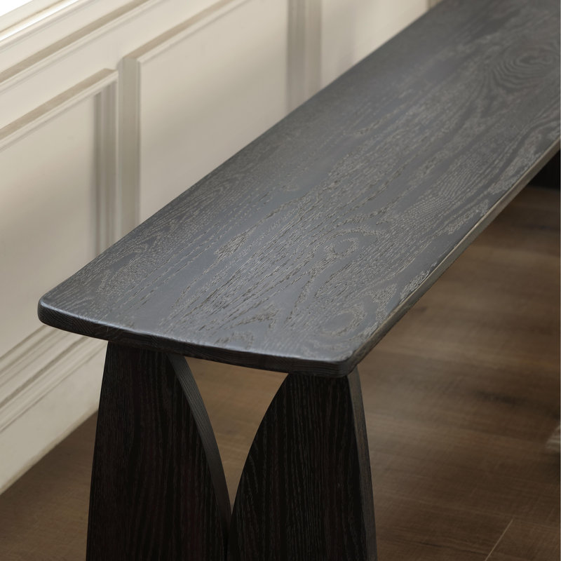 Banc moderne en chêne massif de 63 po de largeur, H 15,7 po x l 63 po x P 14,2 po