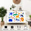Sideboard Buffet Cabinet with Storage Cute seamless animals elephant dangerous with 2 Doors for Living Room and Kitchen