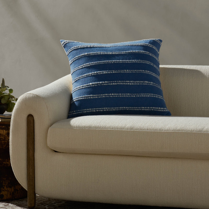 Magnolia Home by Joanna Gaines x Loloi Landry Accent Pillow, Blue, Polyester