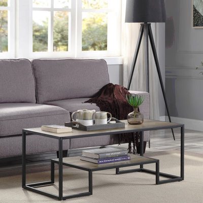 Rectangular Coffee Table With  1 Tier Shelf