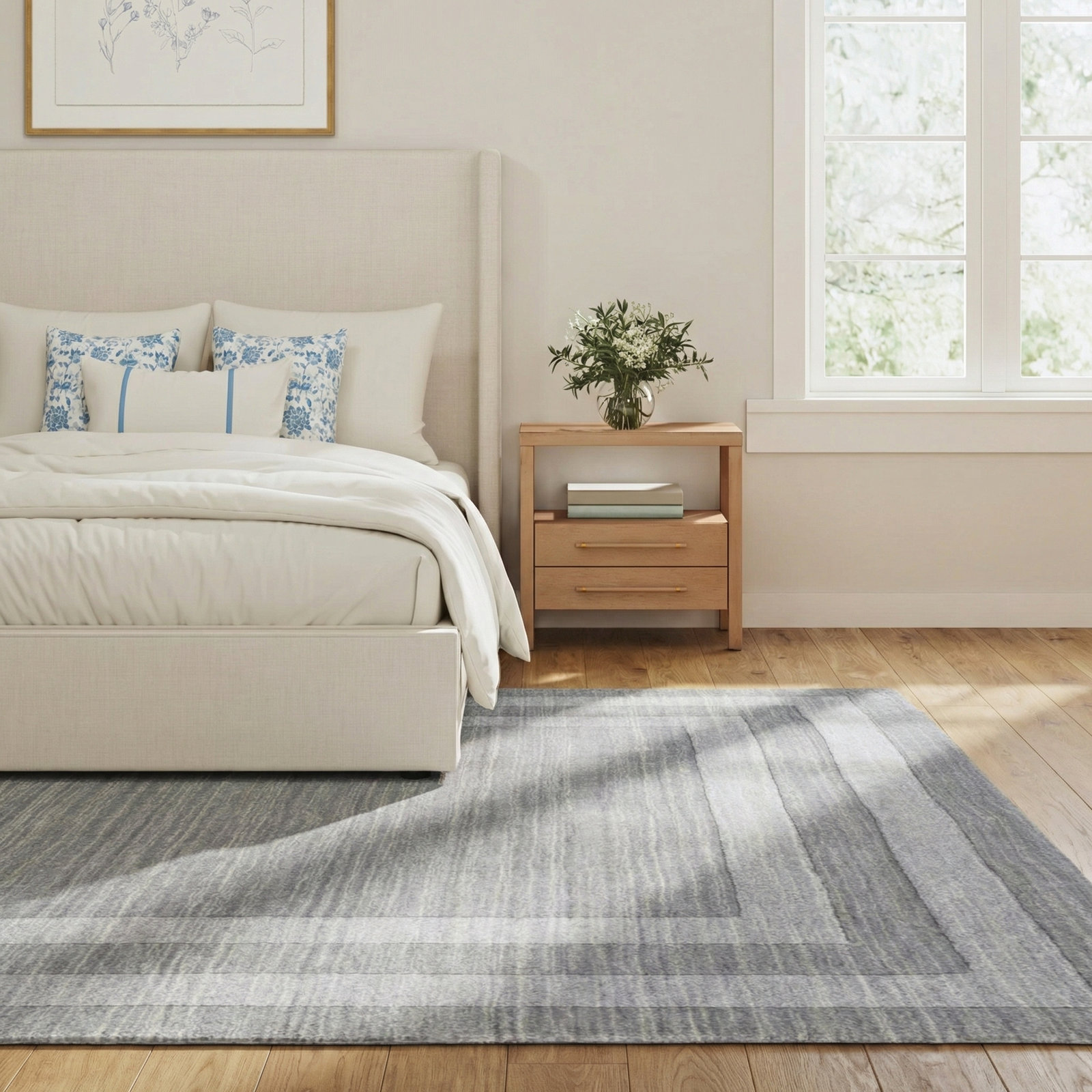 Pierson Medium Gray Hand-Tufted Rug, Rectangle 12' x 15'