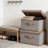 4Pcs Large Storage Bins with Lids, Decorative Storage Boxes with Lid and PU Handles, Foldable Storage Baskets for Closet, Shelves, Stackable，Set of 4-669946170