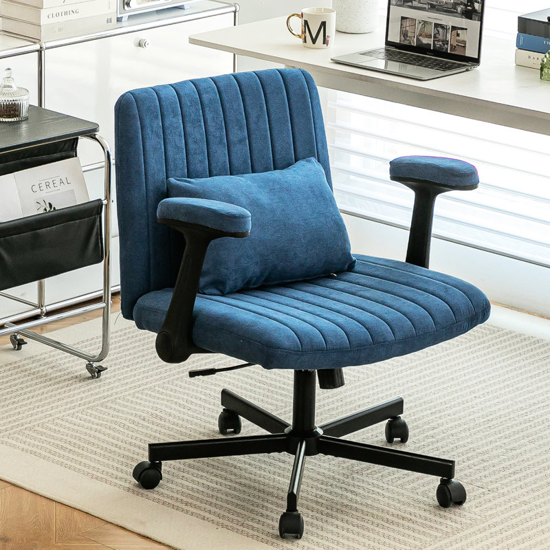 Fauteuil de bureau Blue Cross, Tissu, Bleu
