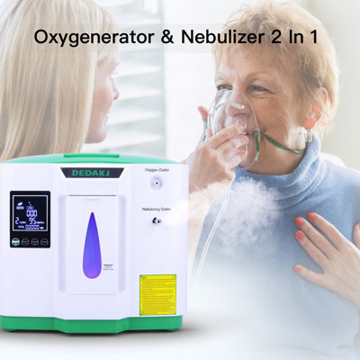 Adjustable 2‑9L Home Oxygen Machine‑Household Oxygen‑generator Device(30%‑90%), HD LCD Touch Screen, With Accessories