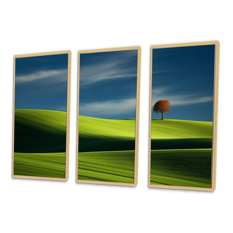 «Green», Meadow, H 40 po x l 60 po x P 1 po, Cadre naturel flottant