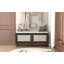 Banc d'entrée en rotin avec rangement Boho, banc à chaussures rembourré avec portes doubles, banc de rangement en bois-826920208