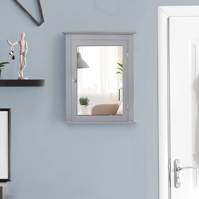 56 x 69 cm Willamette Bathroom Cabinet, Grey
