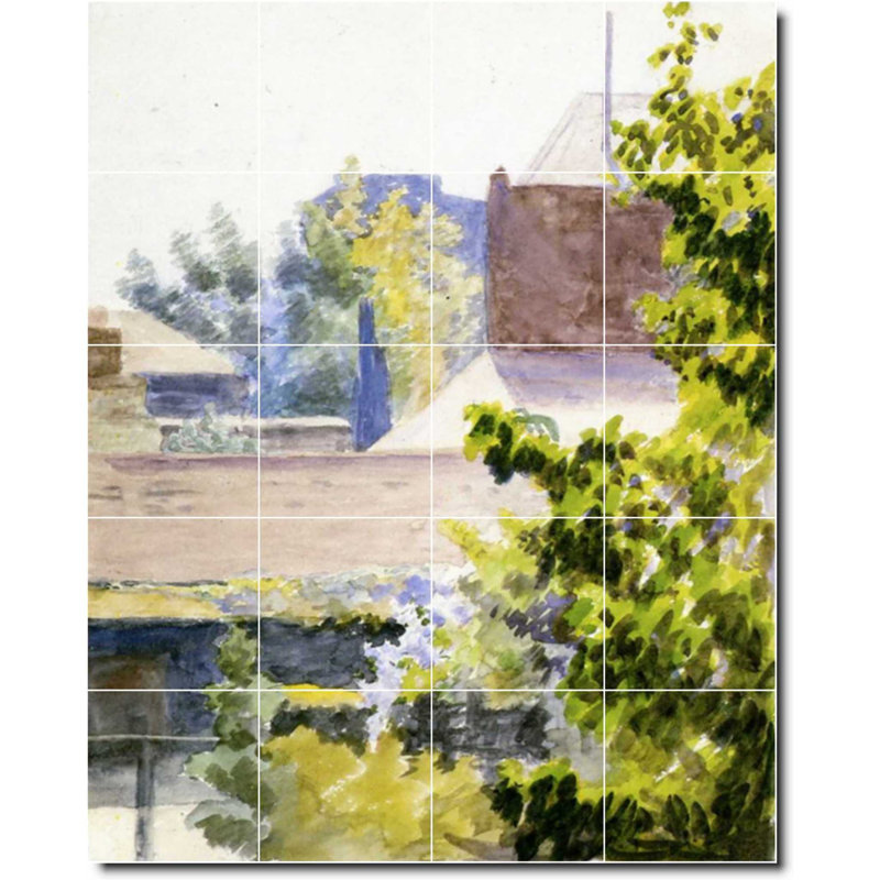 Carreau de peinture murale 32 po x 40 po 8 po x 8 po, Jardin 273
